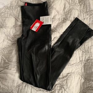 Spanx faux leather leggings